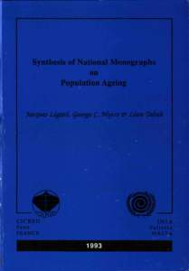 Synthesis of National Monographs on Population Ageing Jacques Legaré, Qeorße C- Myers & Léon Taßafi