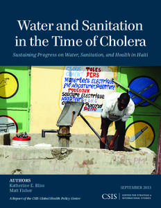 Water and Sanitation in the Time of Cholera: Sustaining Progress on Water, Sanitation, and Health in Haiti