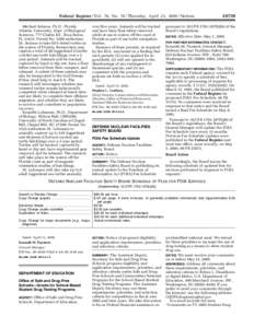 Office of Safe and Drug-Free Schools--Grants for School-Based Student Drug-Testing Programs; Notice of proposed eligibility and application requirements, priorities, and selection criteria [OSDFS]