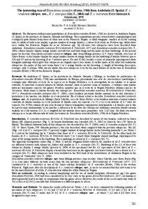 The interesting taxa of Eumedonia eumedon �PER, 1780�rom Andalusia � Spain�E. e. rondensis subspec. nov., E. e. axarquia �L-T., 2004�nd E. e. mariensis EITSCHBERGER & STEINIGER, 1975
