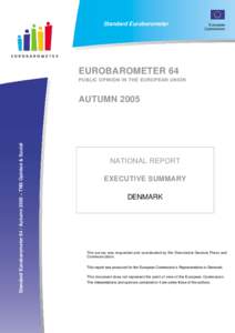 Standard Eurobarometer  European Commission  EUROBAROMETER 64