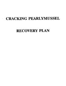 CRACKING PEARLYMUSSEL RECOVERY PLAN )  RECOVERY PLAN