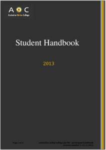 Student Handbook 2013 Page 1 of 15  australian online college pty ltd – participant handbook