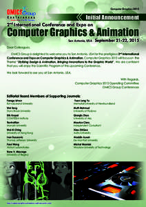 Computer GraphicsInitial Announcement 2nd International Conference and Expo on