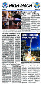 Arnold Engineering Development Center / University of Tennessee Space Institute / Tullahoma /  Tennessee / Tennessee / Arnold Air Force Base / Aerospace Testing Alliance