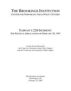 THE BROOKINGS INSTITUTION