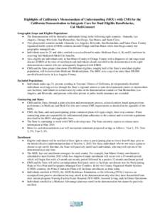 Presidency of Lyndon B. Johnson / Managed care / Medicine / Medicaid / Medicare / Medi-Cal / Special Needs Plan / Nursing home / Centers for Medicare and Medicaid Services / Health / Federal assistance in the United States / Healthcare reform in the United States