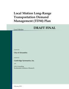 Local Motion Long-Range Transportation Demand Management (TDM) Plan