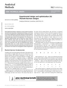 Plackett–Burman design / Factorial experiment / Fractional factorial design / Analysis of variance / Confounding / Experiment / Statistics / Design of experiments / Science