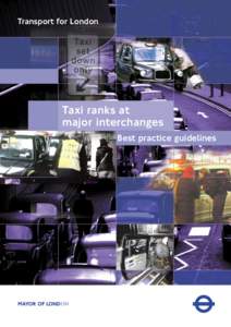 TfL - Taxi ranks at major interchanges