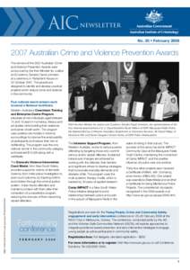 AIC newsletter no. 30, February 2008