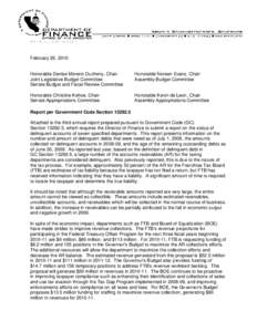 MACRO USED: \\ntrk2\apps\Prod\Template\Dir-Ltrhd.dot  February 26, 2010 Honorable Denise Moreno Ducheny, Chair Joint Legislative Budget Committee