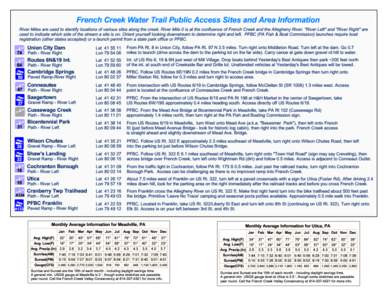 Cussewago Creek / French Creek / Meadville /  Pennsylvania / Geography of Pennsylvania / Geography of the United States / Pennsylvania