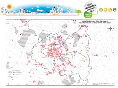 Prévisions de croissance des data-centers en Ile-de-France (source ERDF) Puissance électrique souscrite en 2013 : 260 MW Energie consommée en 2013 en IDF : 1 700 GWh Soit 2,6 % des 64 TWh consommés en Ile-de-Franc