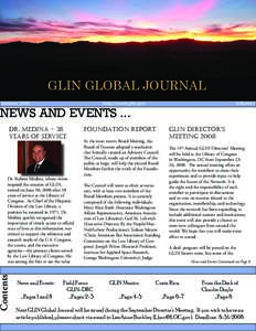 GLIN GLOBAL JOURNAL Summer 2008 http://www.glin.gov   Volume 5