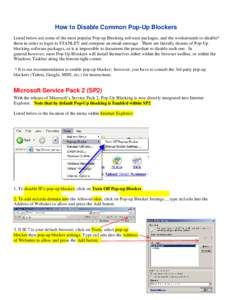 Google Toolbar / Yahoo! Toolbar / Pop-up ad / Taskbar / Windows Live Toolbar / AOL Toolbar / Bing Bar / Internet Explorer / Streaming Internet Radio toolbar / Software / Firefox add-ons / Mozilla add-ons