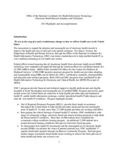 Medical informatics / International standards / Healthcare in the United States / Electronic health record / Office of the National Coordinator for Health Information Technology / Nationwide Health Information Network / Health information management / Health information technology / Nortec Software / Health / Health informatics / Medicine