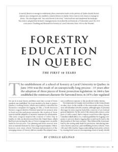 Forest History Today, Spring/Fall 2013