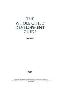 the whole child development guide edition I