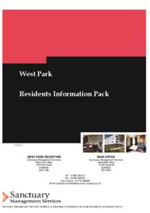 West Park Residents Information Pack 1314 v1  WEST PARK RECEPTION