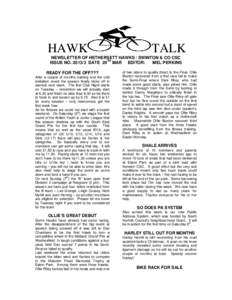 HAWK  TALK NEWSLETTER OF HETHERSETT HAWKS / SWINTON & CO CSC TH