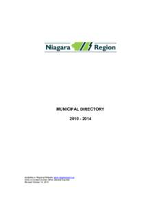 Niagara Region Municipal Directory[removed]