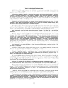 Table 9 - Demographic Yearbook 2007 Table 9 presents live births and crude live birth rates by urban/rural residence for as many years as possible between 2003 and[removed]Description of variables: Live birth is defined as