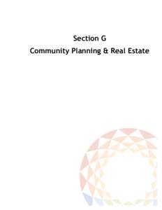 Section G Community Planning & Real Estate 2015 FINANCIAL PLAN  COMMUNITY PLANNING & REAL ESTATE