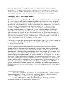 T HIS IS THE TEXT OF AN ESSAY IN THE W EB SITE “T HE D ISCOVERY OF G LOBAL W ARMING ” BY SPENCER W EART, HTTP ://WWW .AIP .ORG /HISTORY /CLIMATE. F EBRUARY[removed]H YPERLINKS WITHIN THAT SITE ARE NOT INCLUDED IN THIS FILE . F OR AN OVERVIEW SEE THE BOOK OF THE SAME TITLE (H ARVARD U NIV . P RESS ,