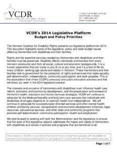 Developmental disabilities / Special education / Vermont / Individuals with Disabilities Education Act / Early childhood intervention / Services for the disabled / The Arc of Frederick County / Health / Education / Disability