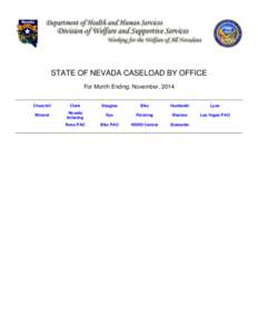 STATE OF NEVADA CASELOAD BY OFFICE For Month Ending: November, 2014 Churchill  Clark