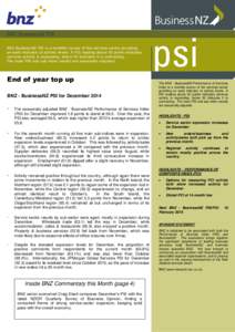 Business NZ - BNZ PSI Survey