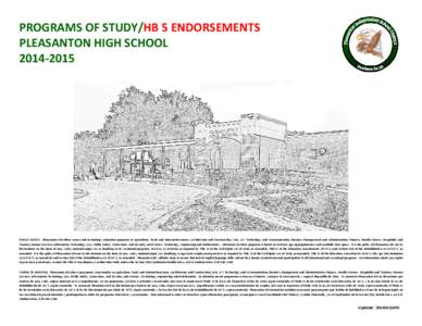 PROGRAMS OF STUDY/HB 5 ENDORSEMENTS PLEASANTON HIGH SCHOOL[removed]PUBLIC NOTICE: Pleasanton ISD offers career and technology education programs in Agriculture, Food, and Natural Resources; Architecture and Constructio