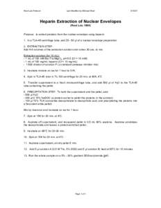 Rout Lab Protocol  Last Modified by Michael Rout[removed]