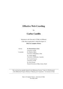 Effective Web Crawling by