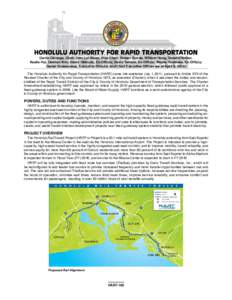 Sustainable transport / Honolulu County /  Hawaii / Kapolei /  Hawaii / Massachusetts Bay Transportation Authority / Canada Line / Honolulu / Transit-oriented development / Transportation in the United States / Transport / Honolulu High-Capacity Transit Corridor Project