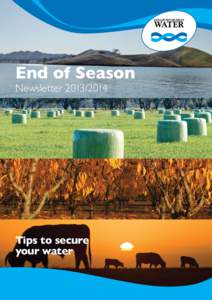 End of Season Newsletter[removed]Tips to secure your water