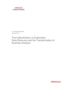 Business / Formal sciences / Data warehousing / Business analytics / Oracle Database / Business requirements / Analytics / Oracle Corporation / Systems development life-cycle / Business intelligence / Computing / Data management