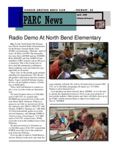 PIONEER AMATEUR RADIO CLUB  - FREMONT, NE April, 2008  PARC News