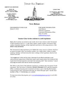 News Release FOR IMMEDIATE RELEASE March 19, 2014 FOR MORE INFORMATION: Ami Johnson