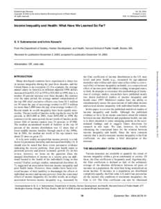 Epidemiologic Reviews Copyright © 2004 by the Johns Hopkins Bloomberg School of Public Health All rights reserved Vol. 26, 2004 Printed in U.S.A.