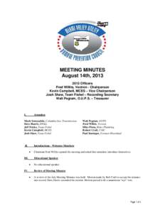 Microsoft Word - MVUDPC August 2013 Meeting Minutes.doc