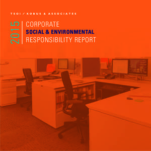 2015  CORPORATE SOCIAL & ENVIRONMENTAL  RESPONSIBILITY REPORT