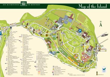 DIE BLUMENINSEL  Map of the Island IM BODENSEE