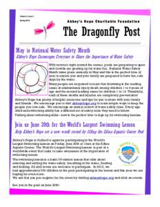 Volume 2, Issue 1 Spring 2014 Abbey’s Hope Charitable Foundation  The Dragonfly Post