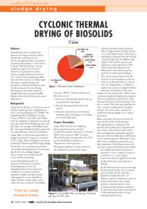 technical features  sludge drying CYCLONIC THERMAL DRYING OF BIOSOLIDS