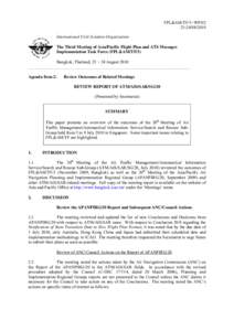 Technology / International Civil Aviation Organization / Civil Aviation Authority of the Fiji Islands / Area navigation / Aeronautical Information Service / Flight plan / Global air-traffic management / Air traffic control / Aviation / Transport