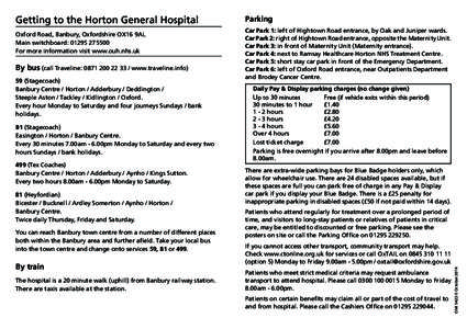 Banburyshire / Banbury / Horton General Hospital / Adderbury / Aynho / Oxford / Counties of England / Oxfordshire / Local government in England