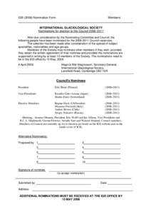 IGSNomination Form