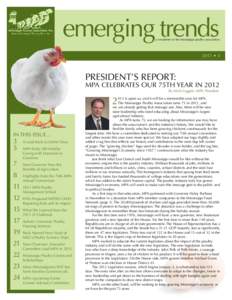 emerging trends  a newsletter of the mississippi poultry association 2011 • 4